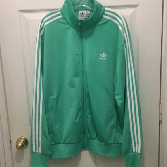 Adidas Tracksuit Sea-Foam Green warmup suit sweatsuit jacket pants set 2pc EUC - Picture 2 of 16